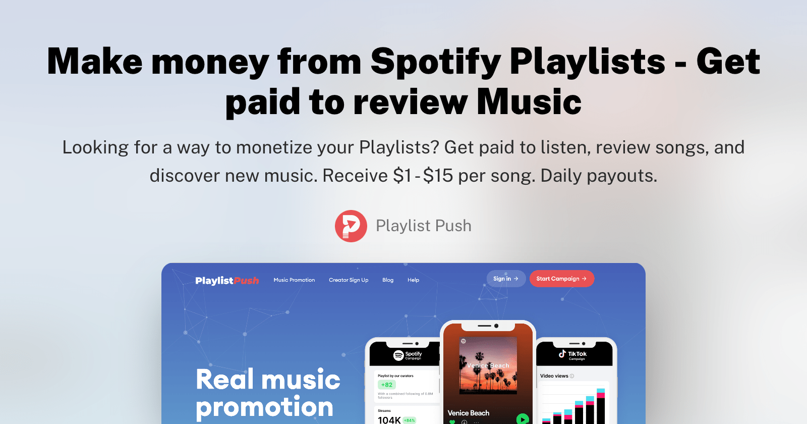 ganar dinero con playlists de spotify